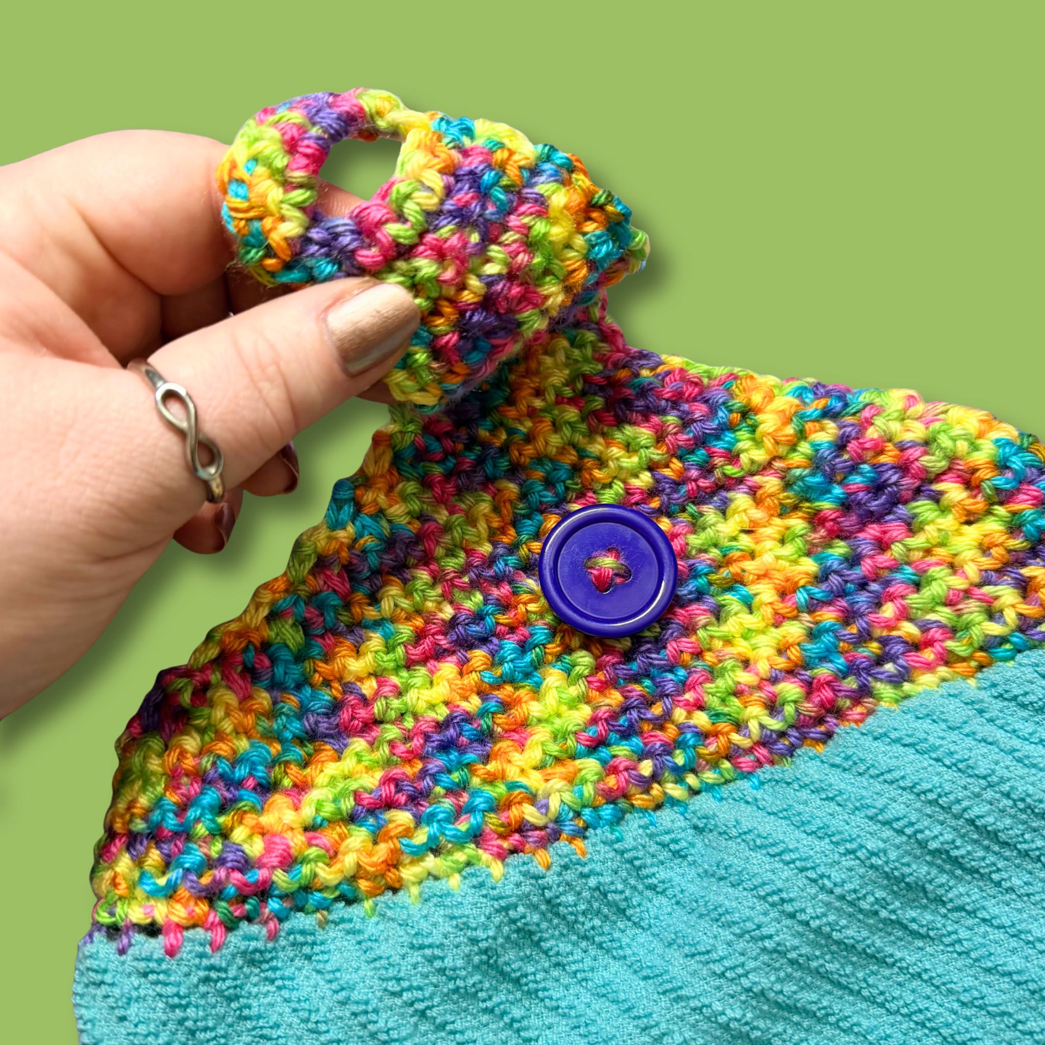 Retro Teal Blue Towel