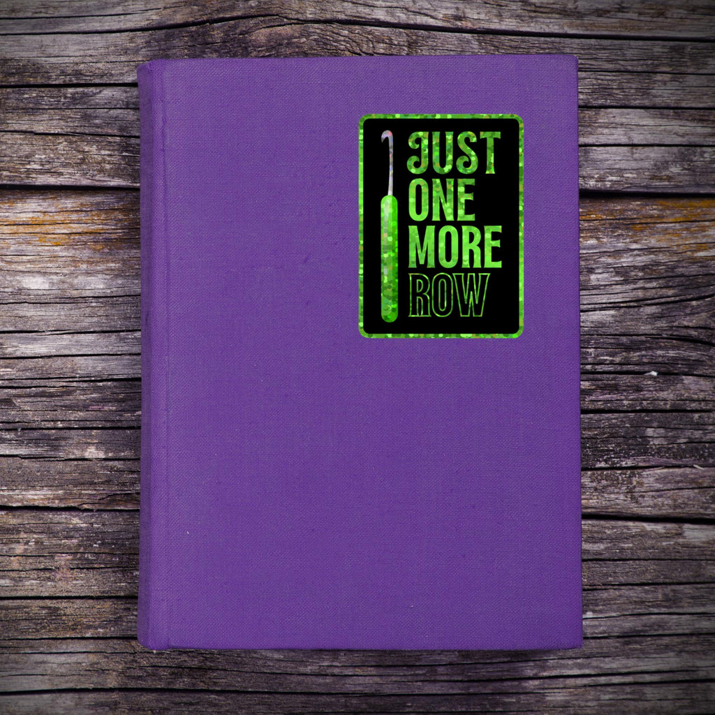 3" Glitter Sticker One More Row
