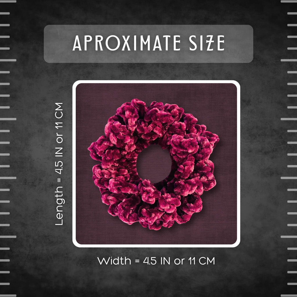 Grape Purple Velvet Scrunchie