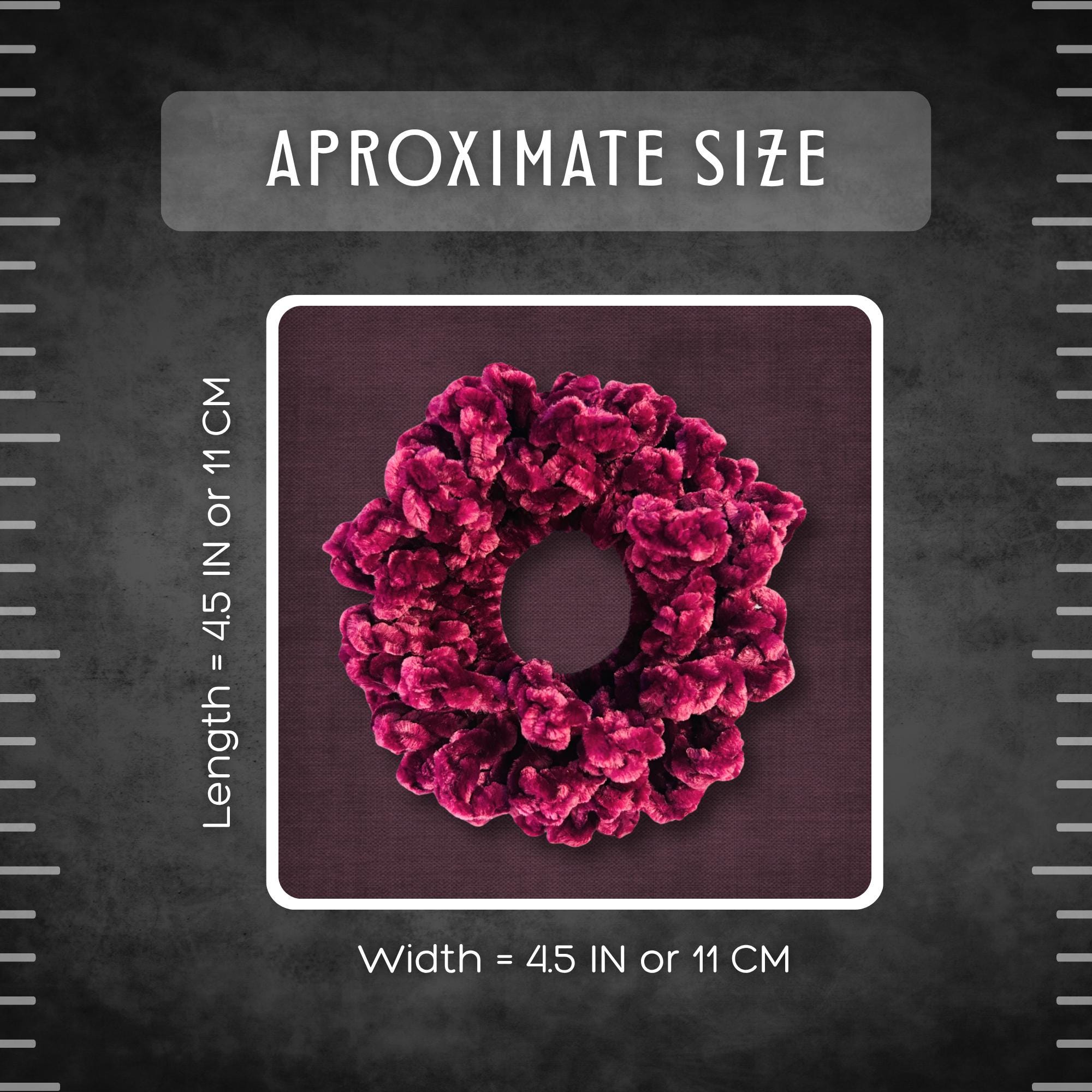 Grape Purple Velvet Scrunchie