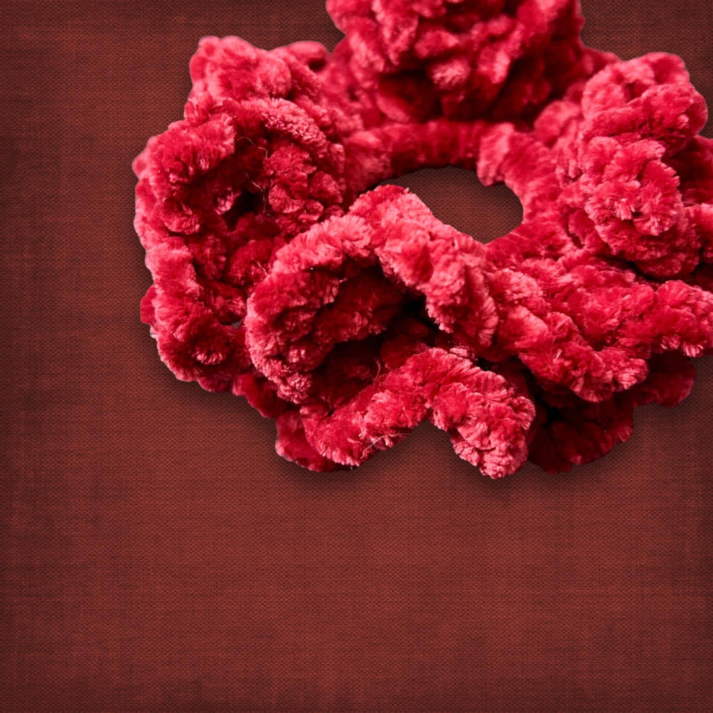 Red Velvet Hair Scrunchie