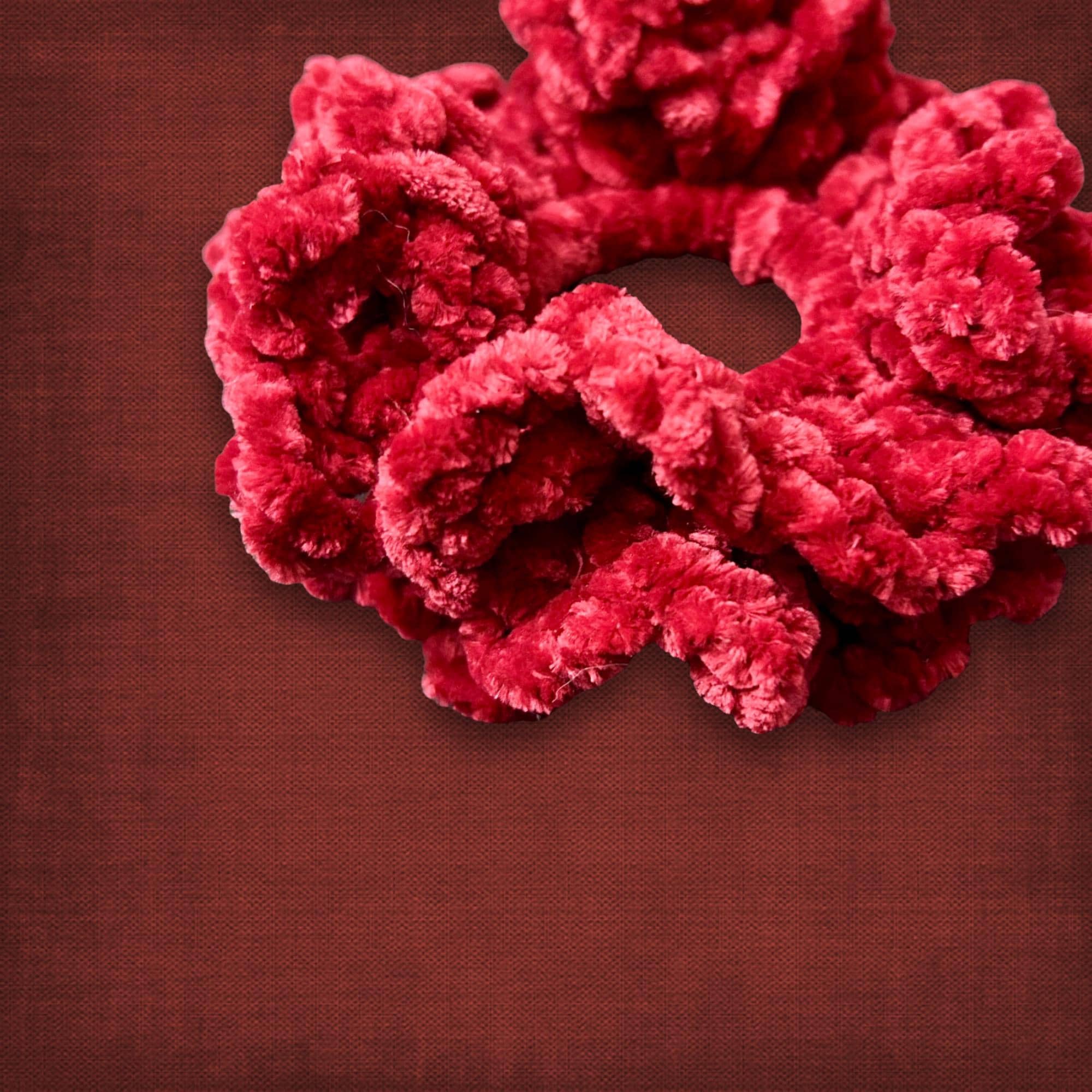 Red Velvet Hair Scrunchie