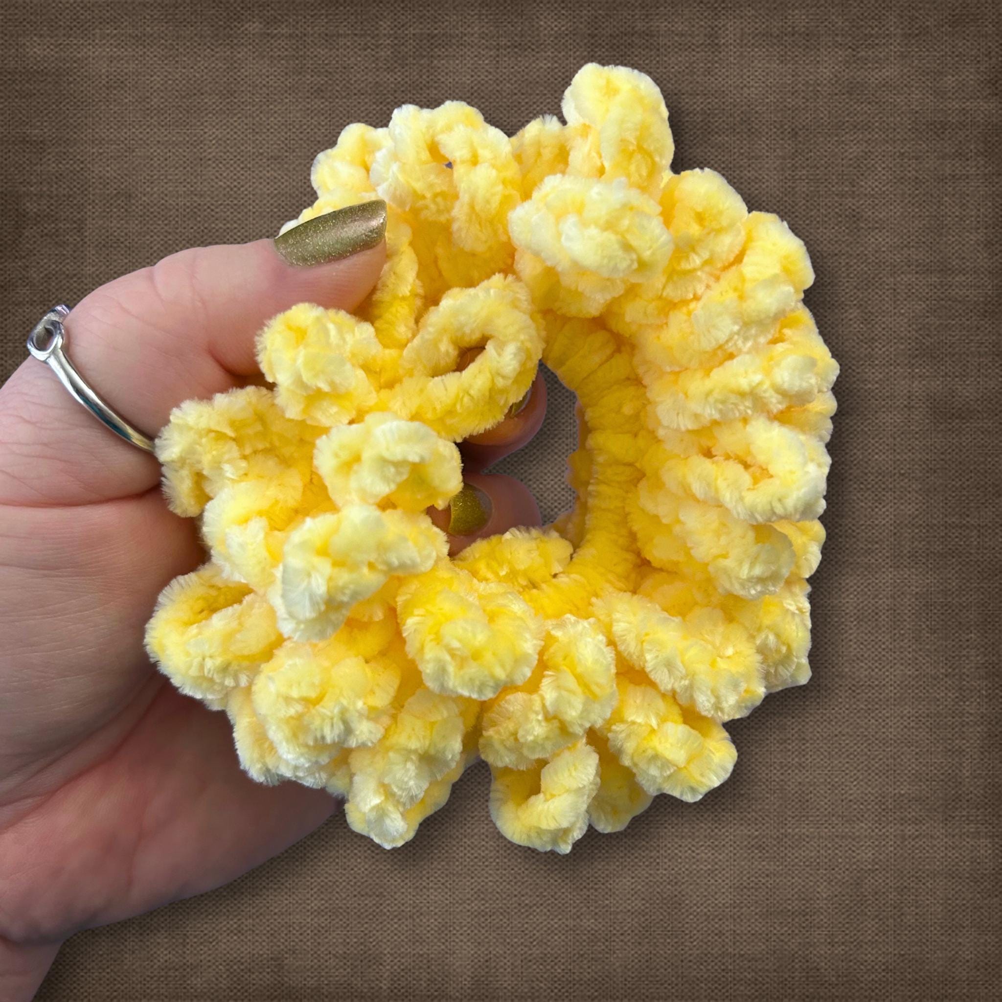 Sunshine Yellow Velvet Scrunchie