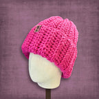 L/XL Adult Hot Pink Beanie