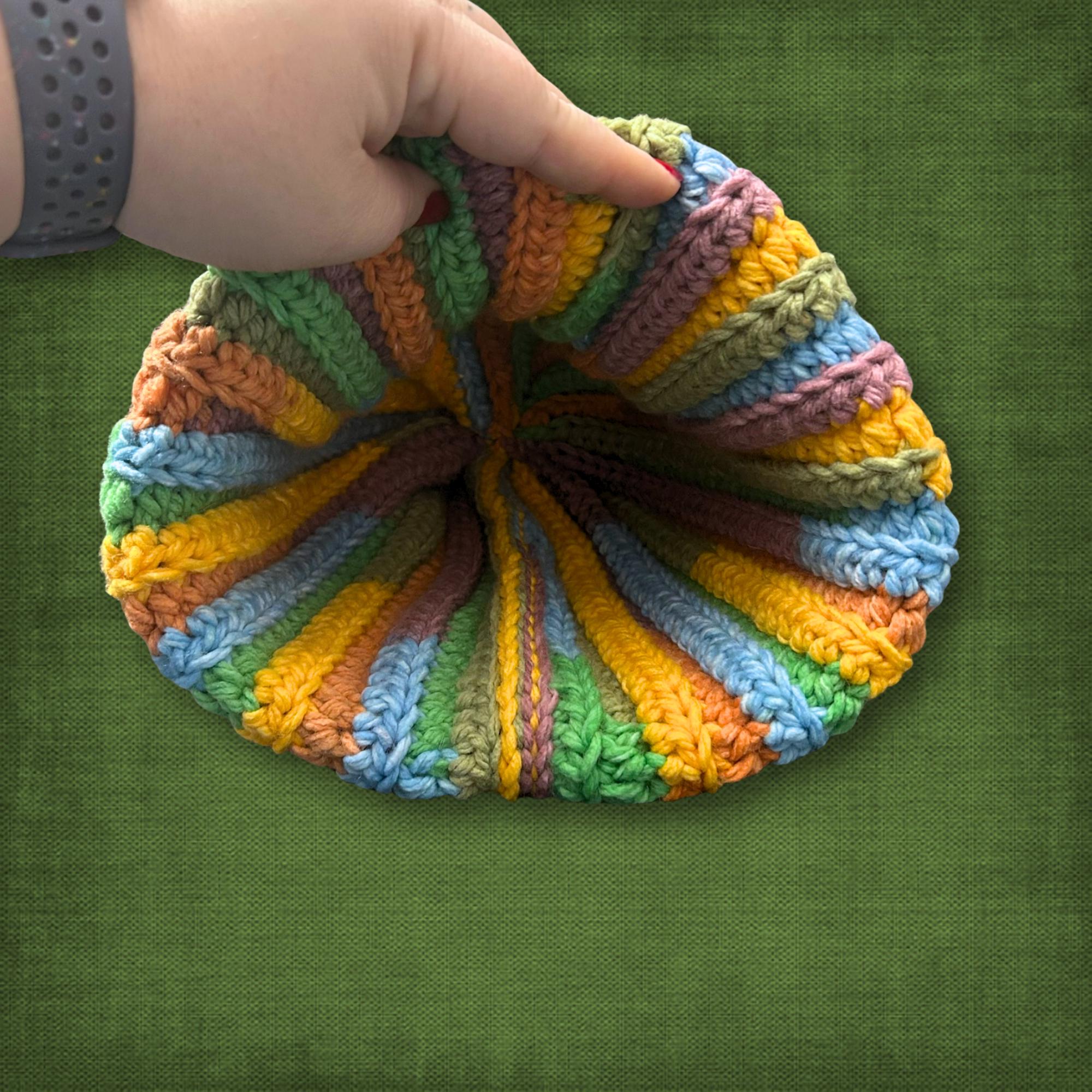 Adult L/XL Muted Rainbow Winter Foldable