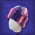 L/XL Adult Pink Purple Beanie