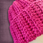 L/XL Adult Hot Pink Beanie