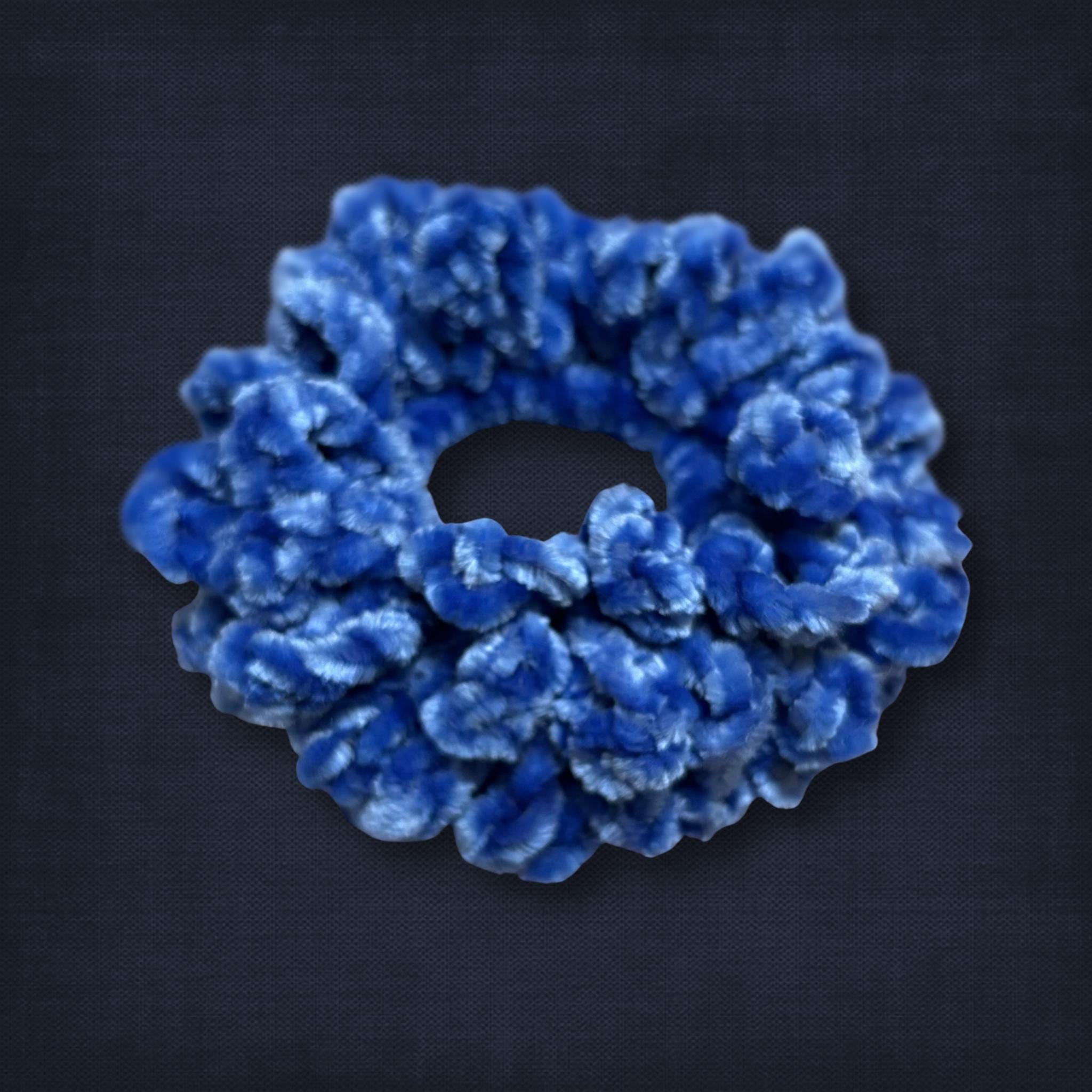 Blue Velvet Scrunchie