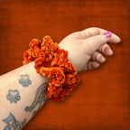 Orange Velvet Scrunchie