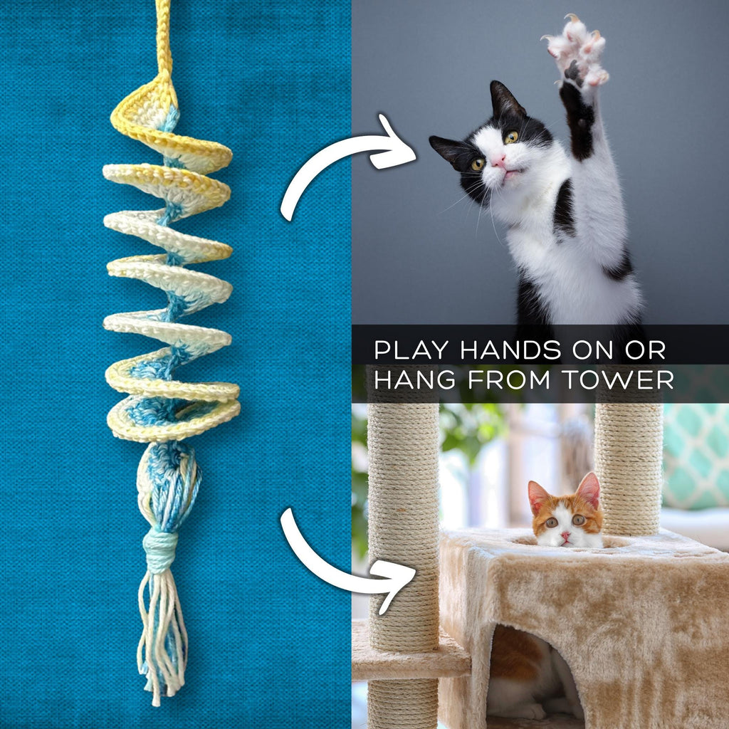 Yellow Spinner Cat Toy