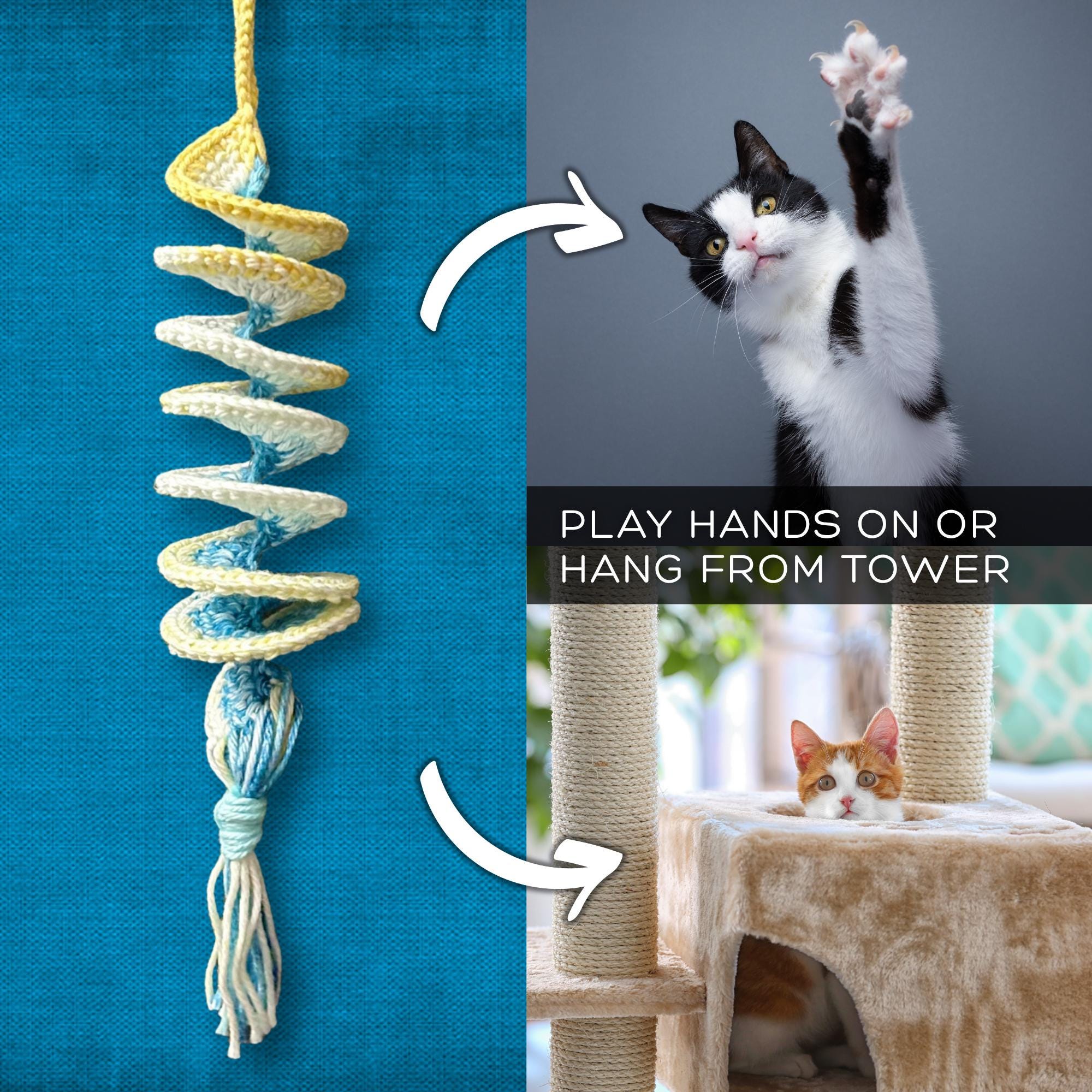 Yellow Spinner Cat Toy