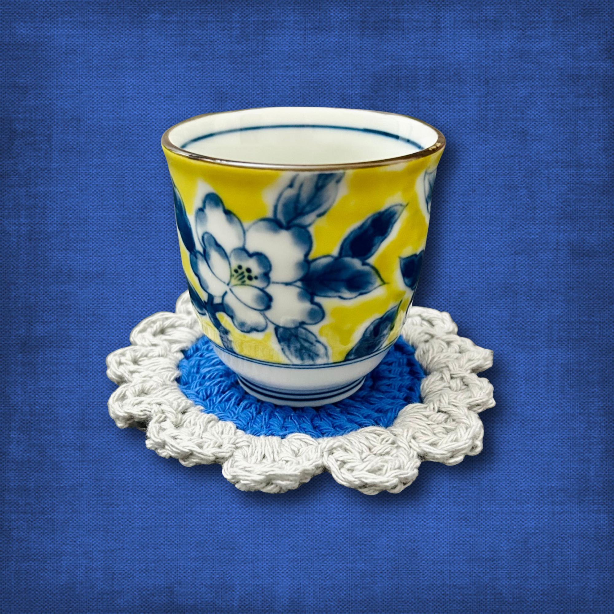 Bright Blue Flower Coasters