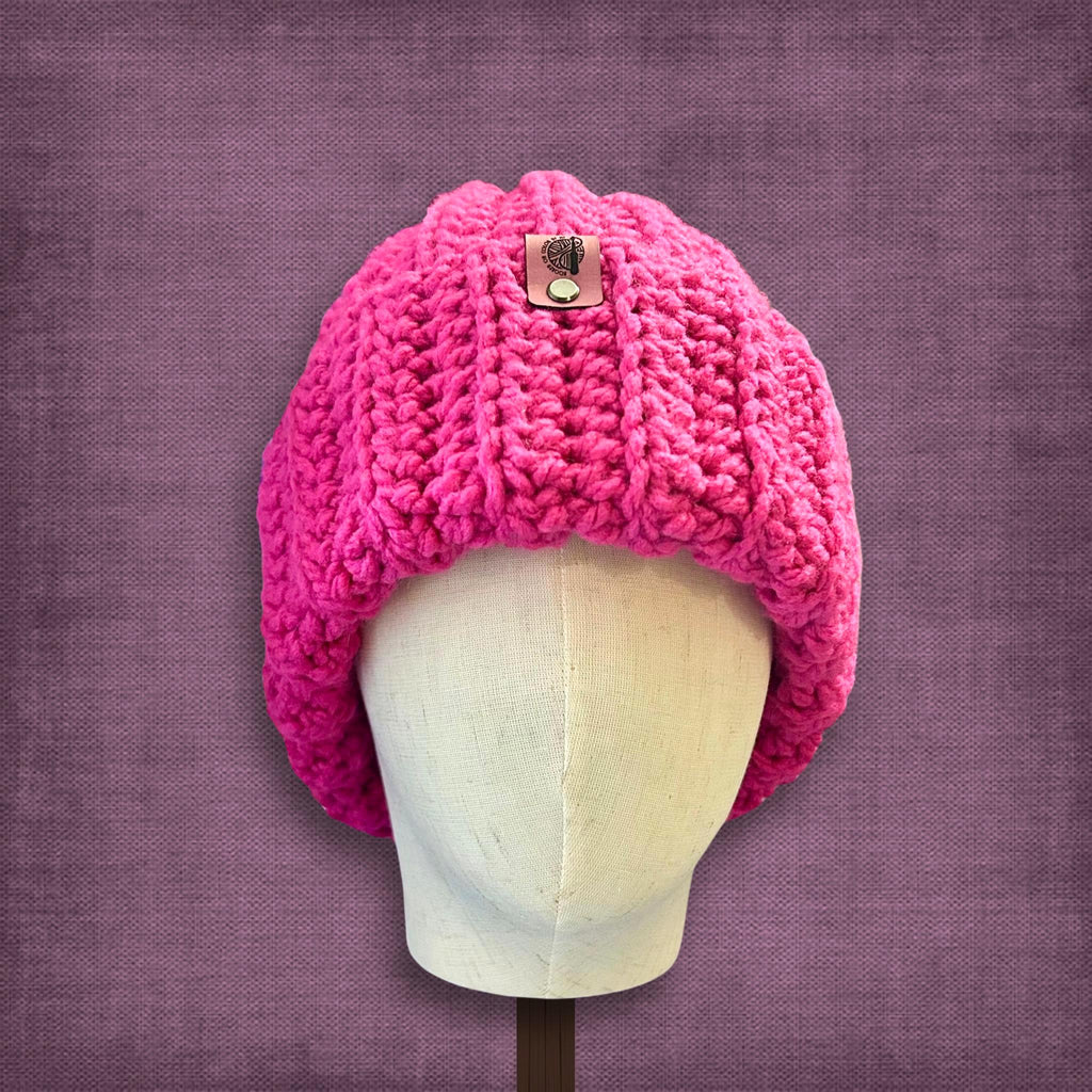 L/XL Adult Hot Pink Beanie