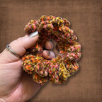 70’s Orange Velvet Scrunchie