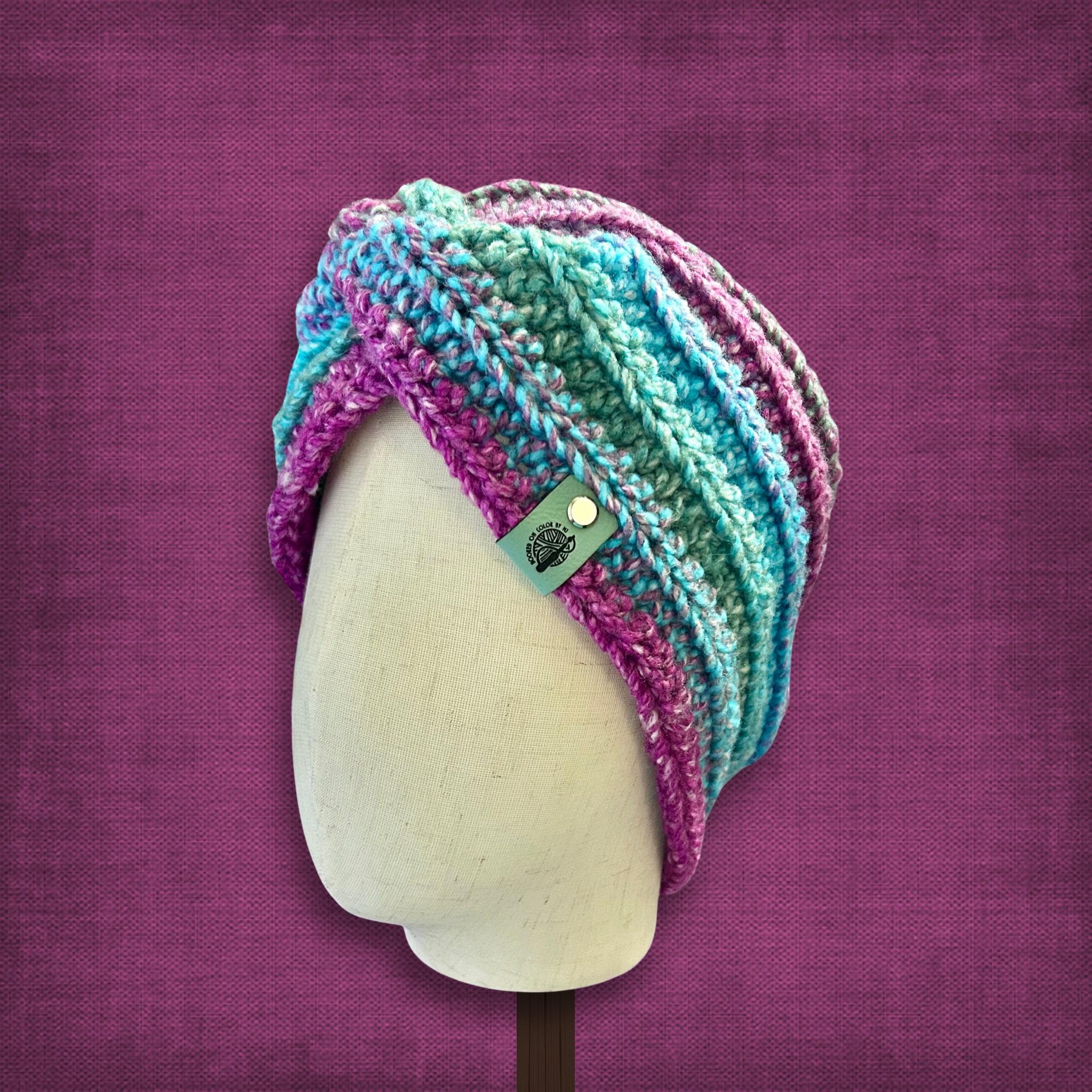 XL/XXL Adult Mulberry Blue Ear Warmer