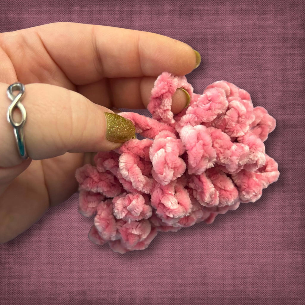 Velvet Dusty Rose Scrunchie