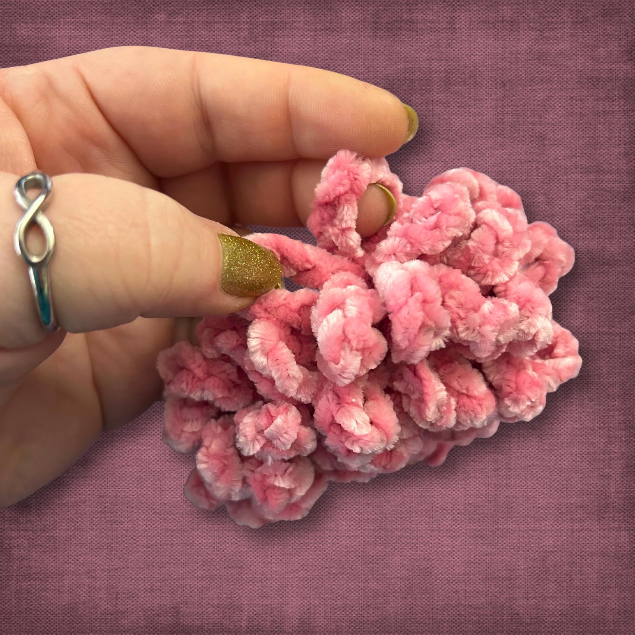 Velvet Dusty Rose Scrunchie