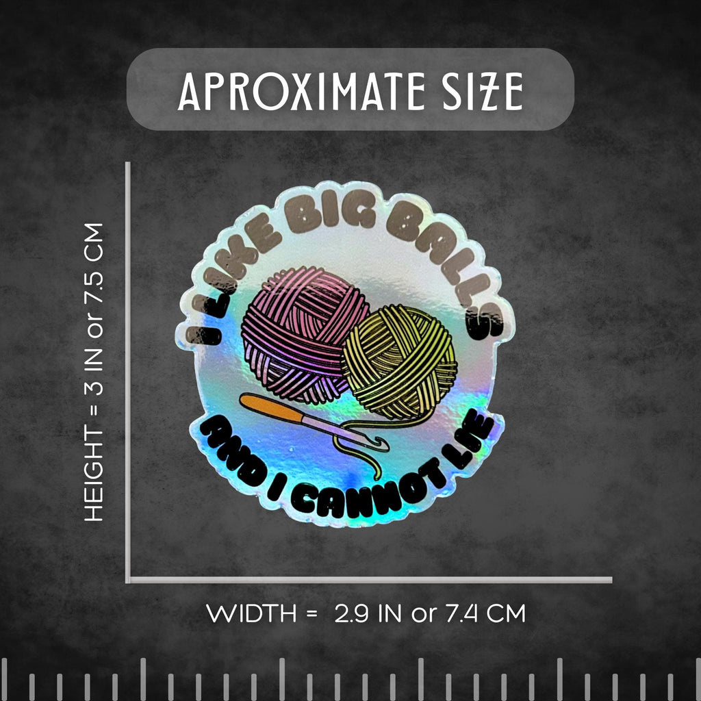 3″ Holo Sticker Big Balls