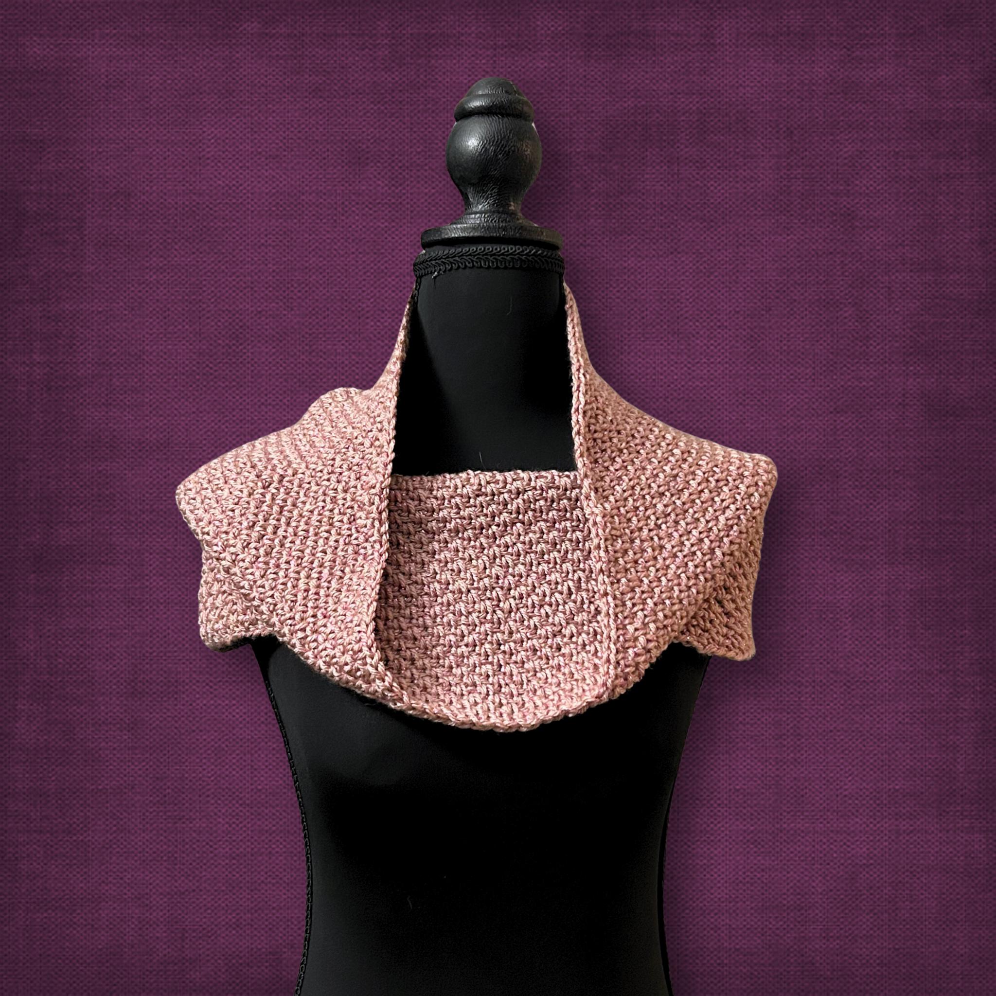Shimmer Rose Pink Cowl