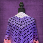 Blushing Pink and Purple Shawl