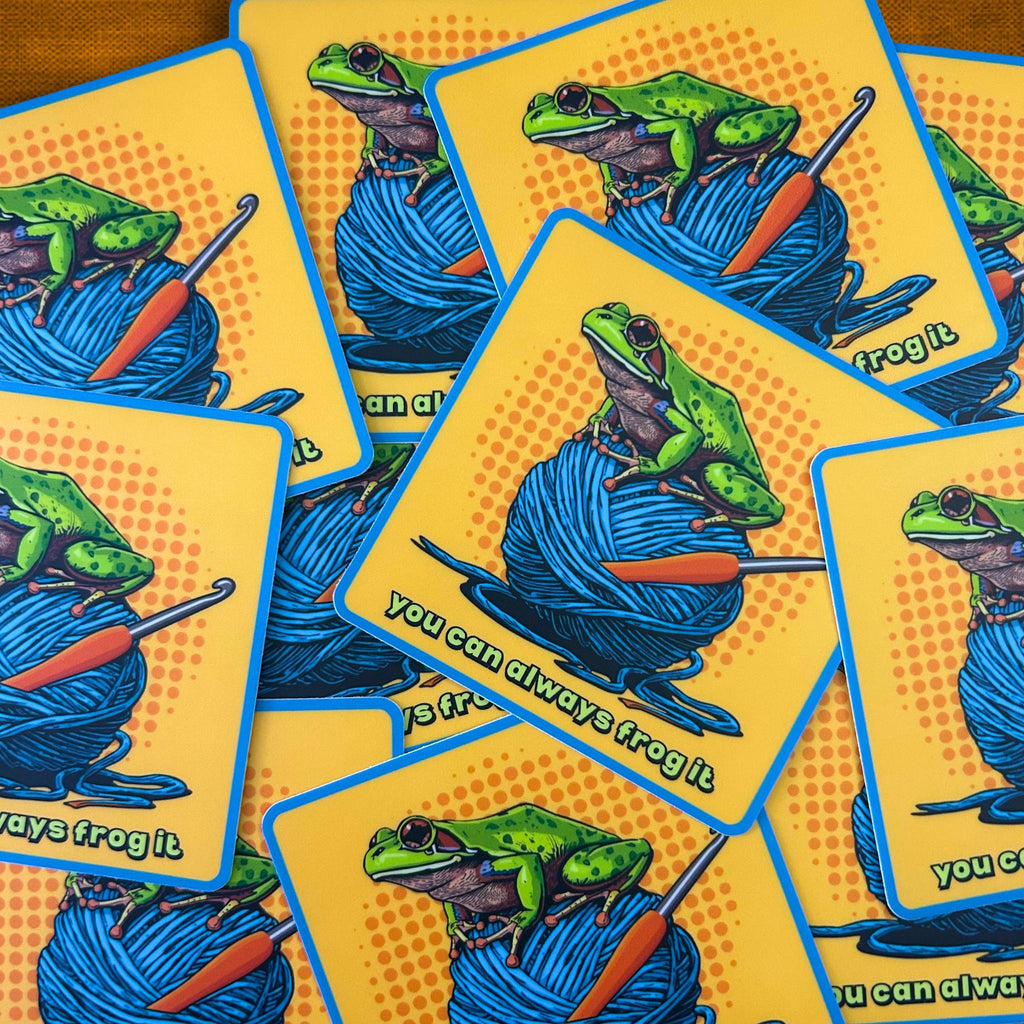3" Matte Sticker Frog It