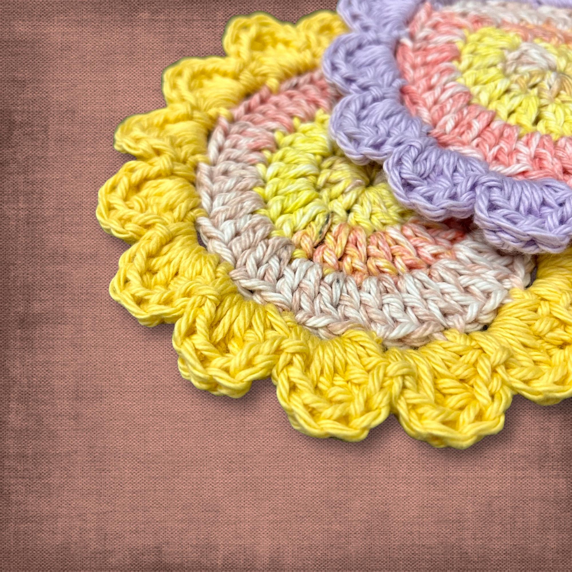 Pink Floral Coasters