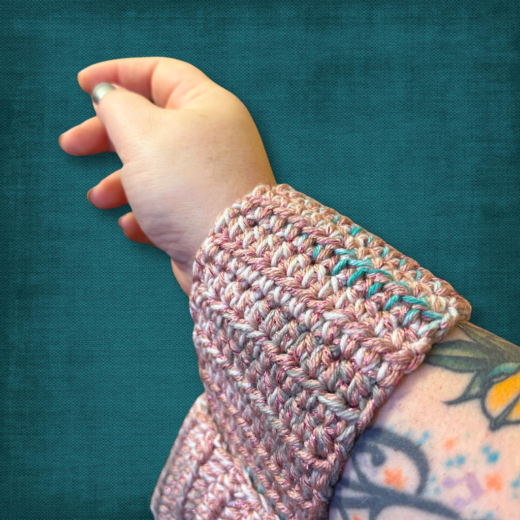 Pink Sparkle Japanese Knot Bag