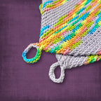 Purple Rainbow Cotton Pot Holder Set
