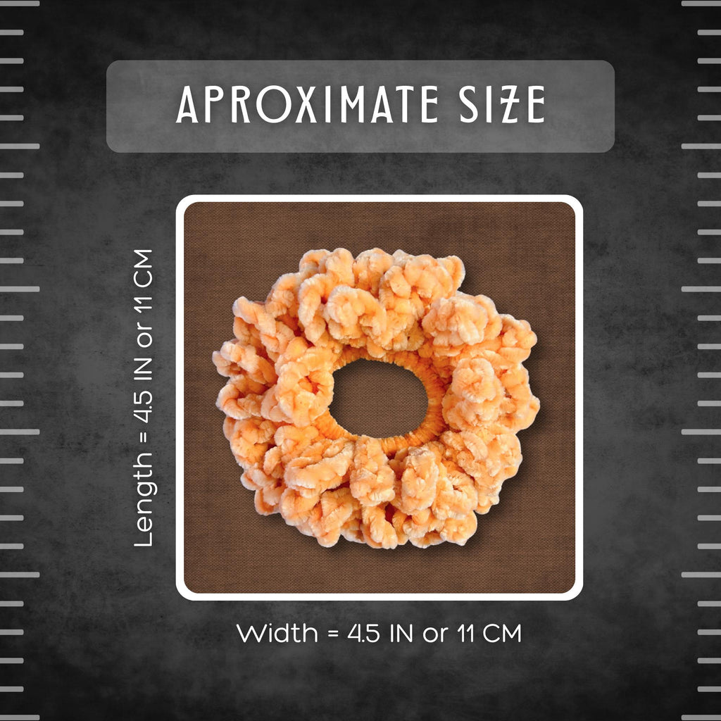 Summer Peach Scrunchie