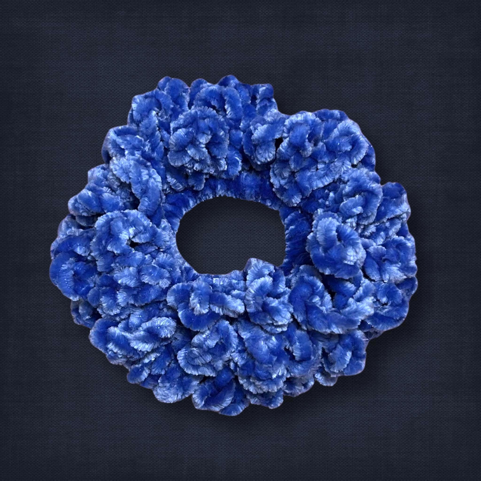 Blue Velvet Scrunchie