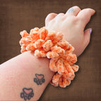 Summer Peach Scrunchie