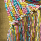 Ribbed Fringe Scarf