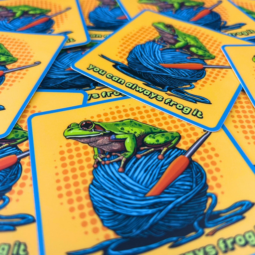 3" Matte Sticker Frog It