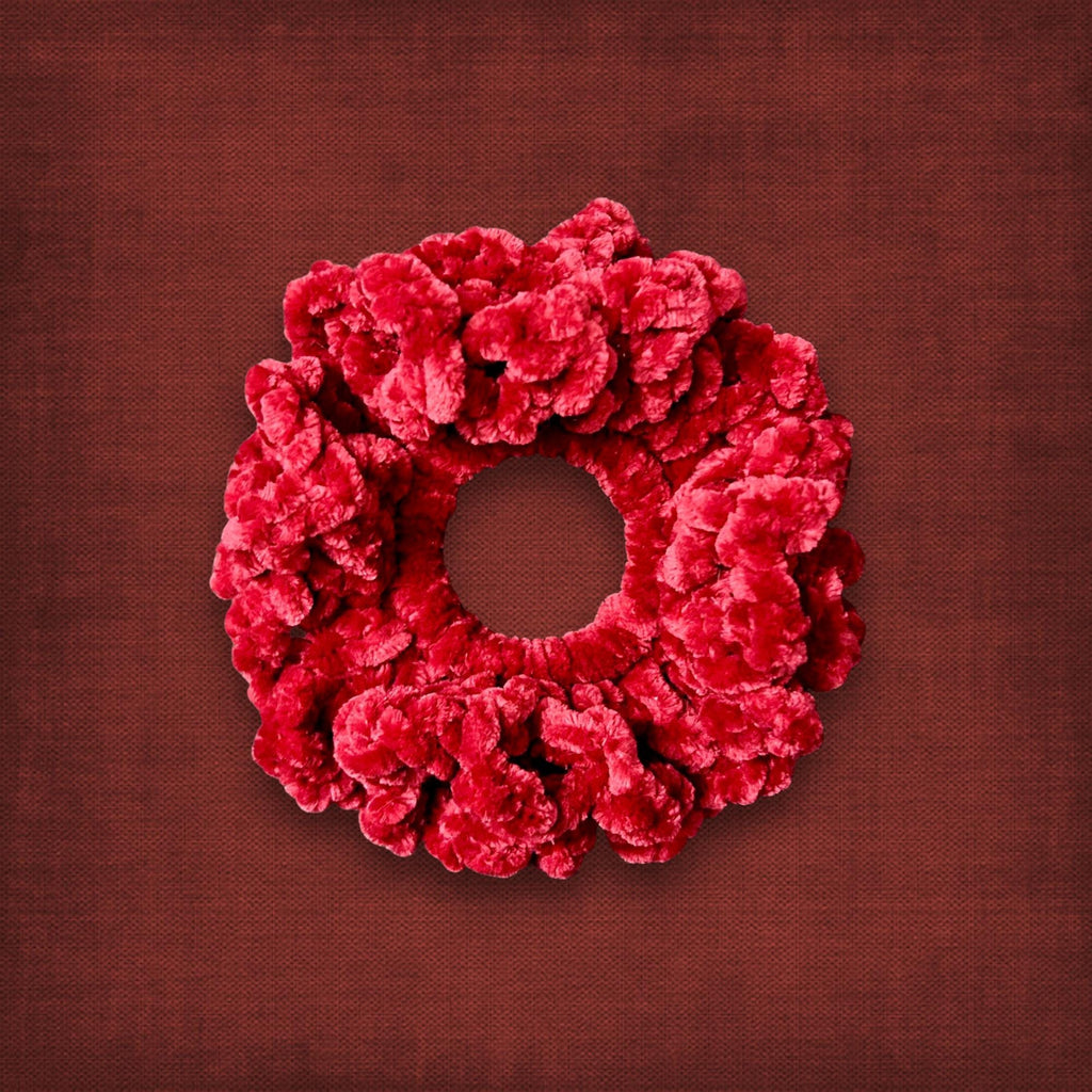 Red Velvet Hair Scrunchie