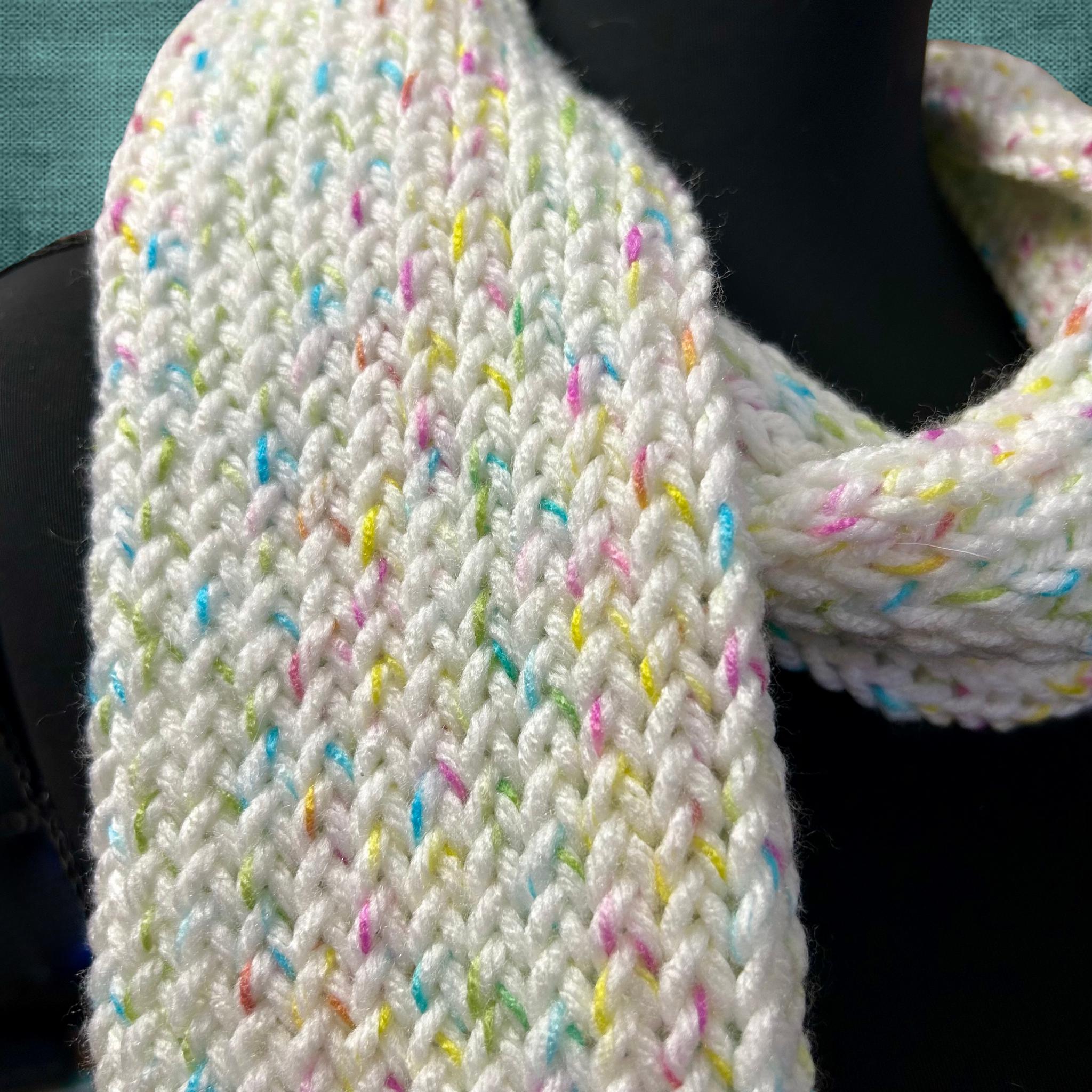 Thin Confetti Knit Scarf
