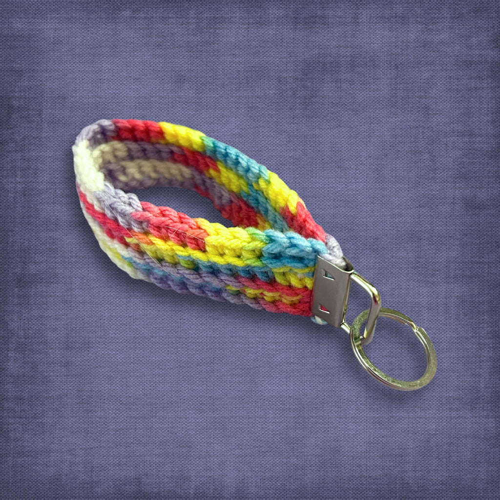 Colorful Spring Wristlet Keychain