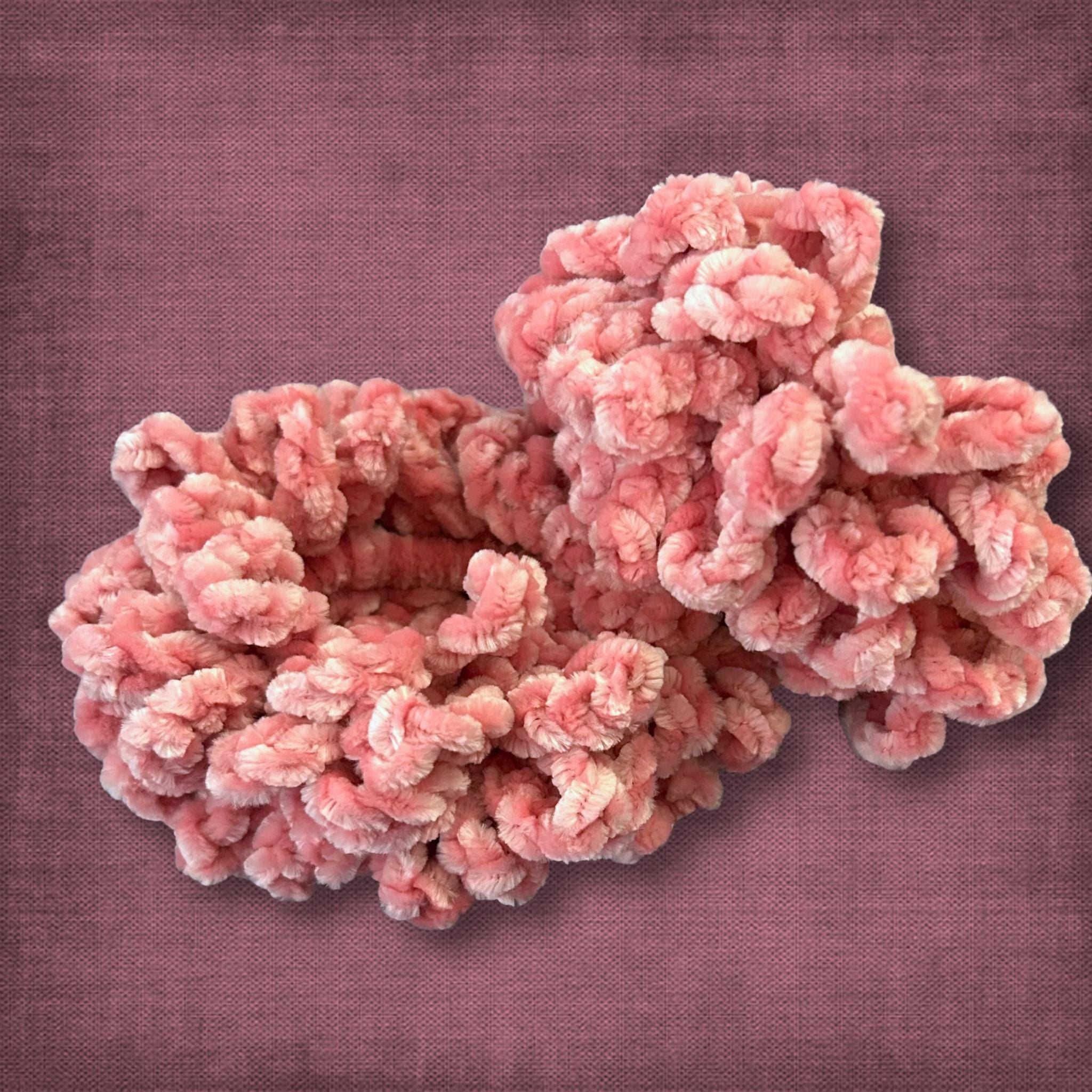 Velvet Dusty Rose Scrunchie