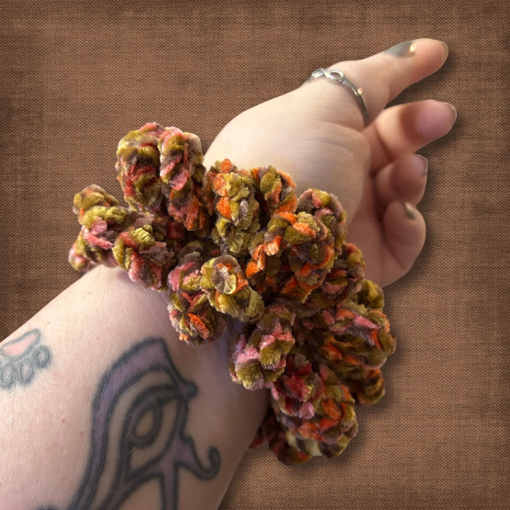70’s Orange Velvet Scrunchie