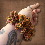 70’s Orange Velvet Scrunchie