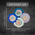 Soft Blue Floral Coasters