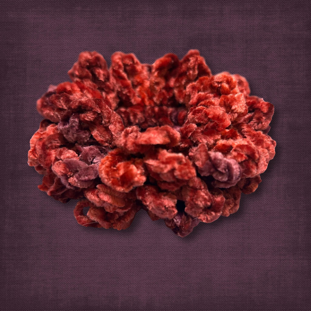 Red Crushed Velvet Scrunchie