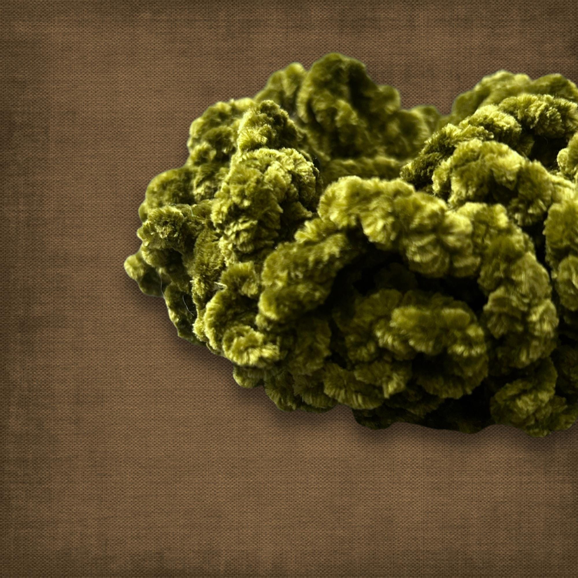 Green Velvet Hair Scrunchie