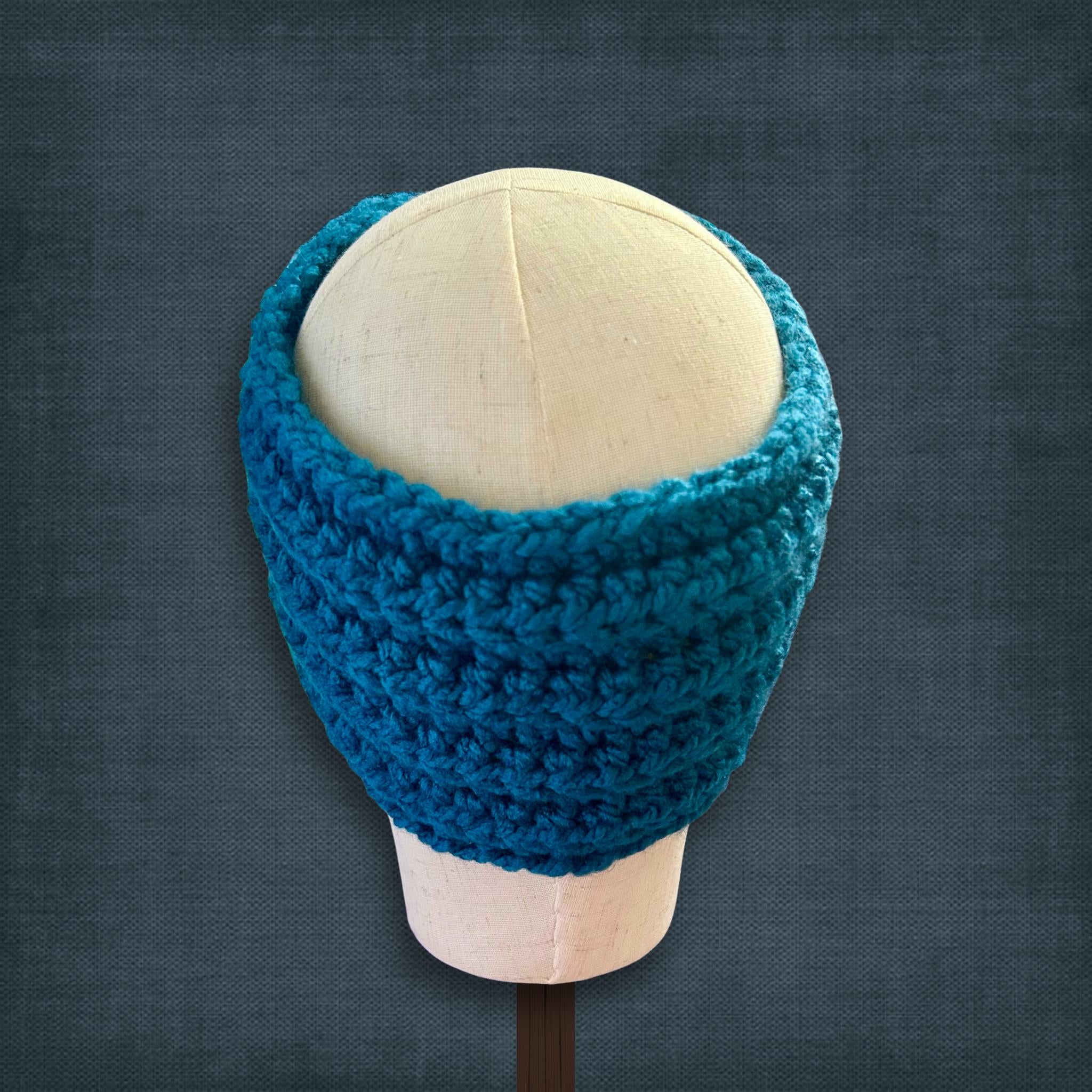 Adult M/L Deep Blue Ear Warmer