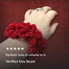 Red Velvet Hair Scrunchie