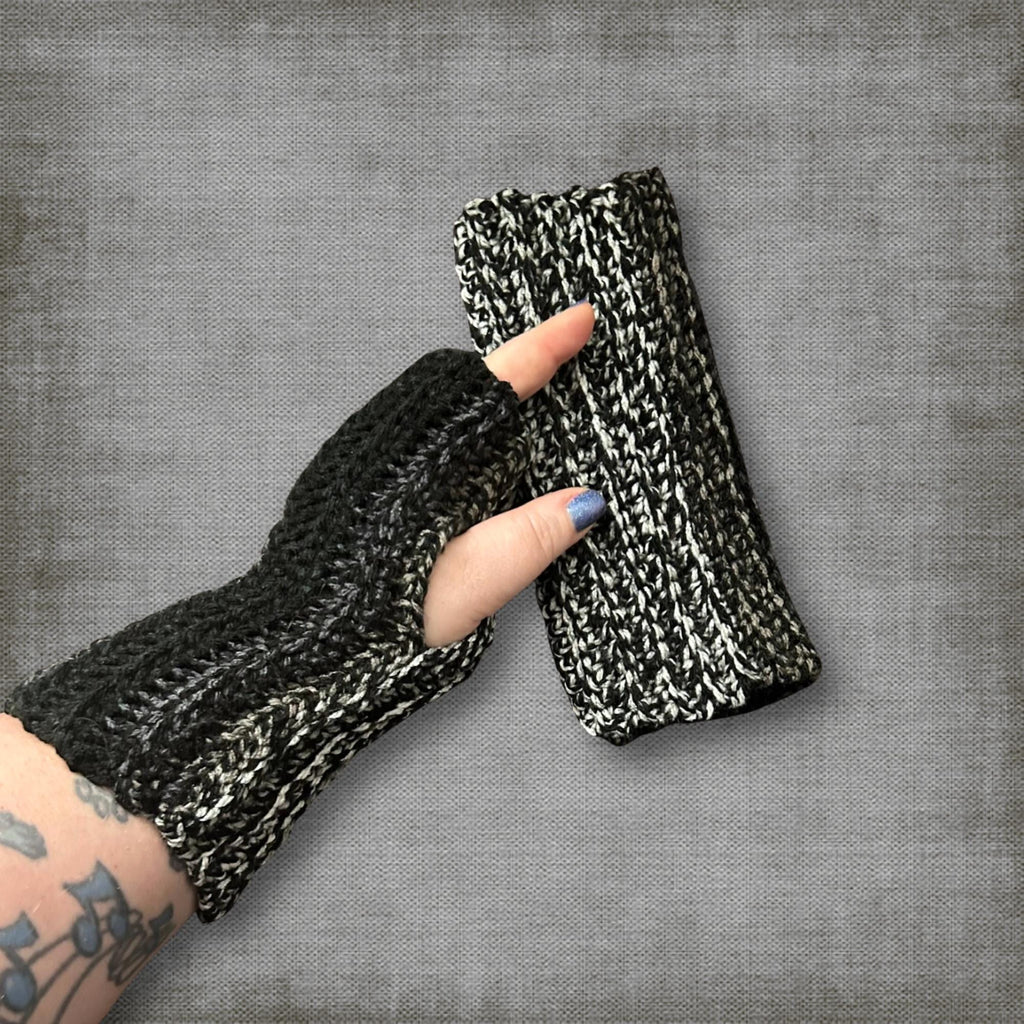 Adult L/XL Gray Wrist Warmers