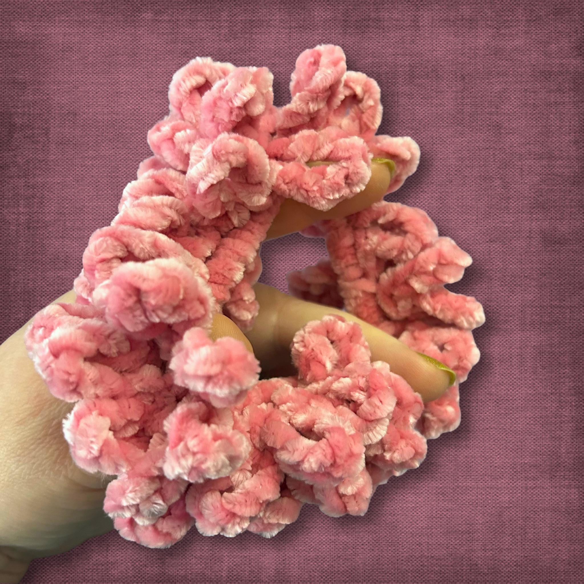 Velvet Dusty Rose Scrunchie