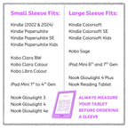 Pastel Nook / Kindle E-Reader Sleeve