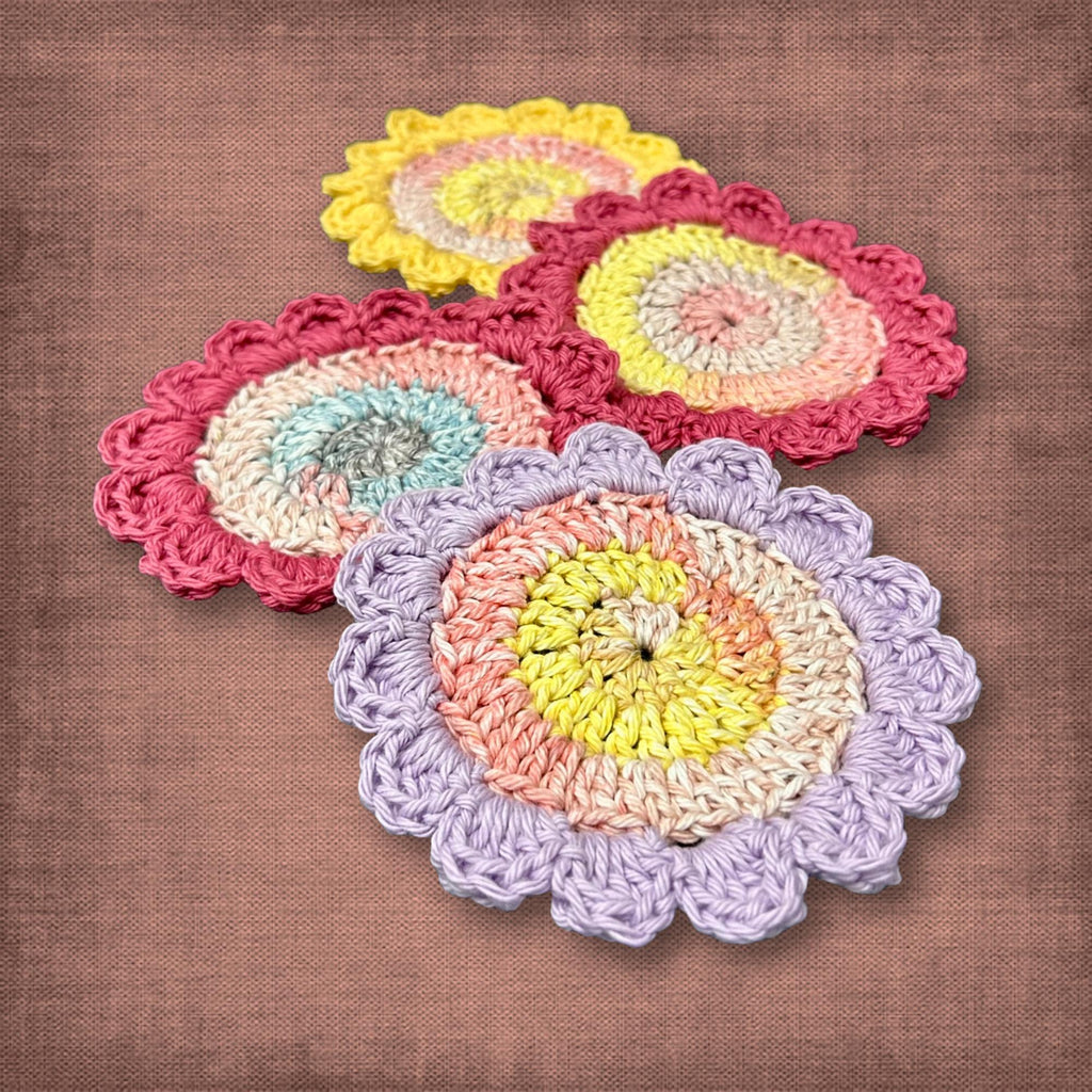 Pink Floral Coasters