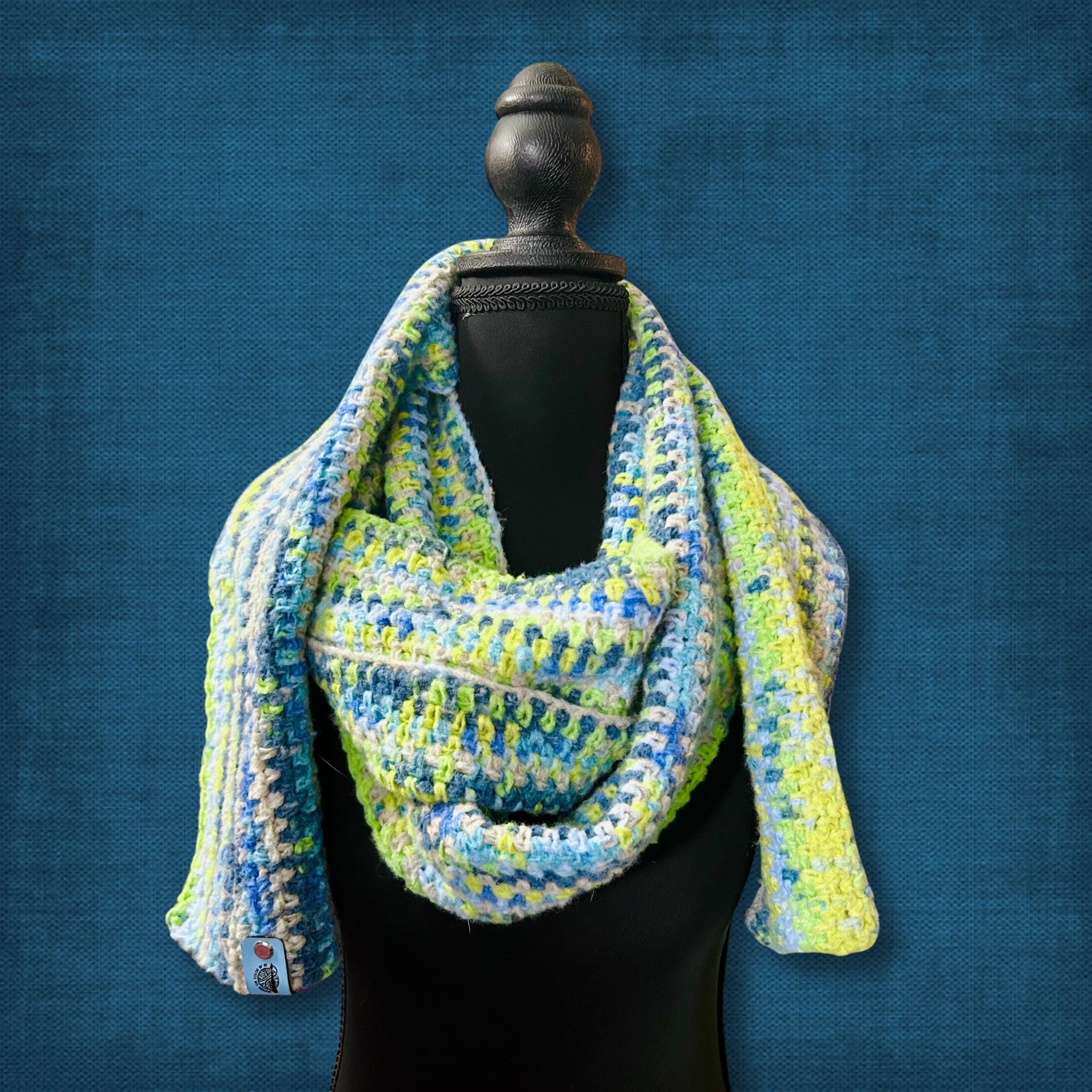Lime Cloud Long Scarf