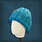 L/XL Adult Teal Blue Beanie